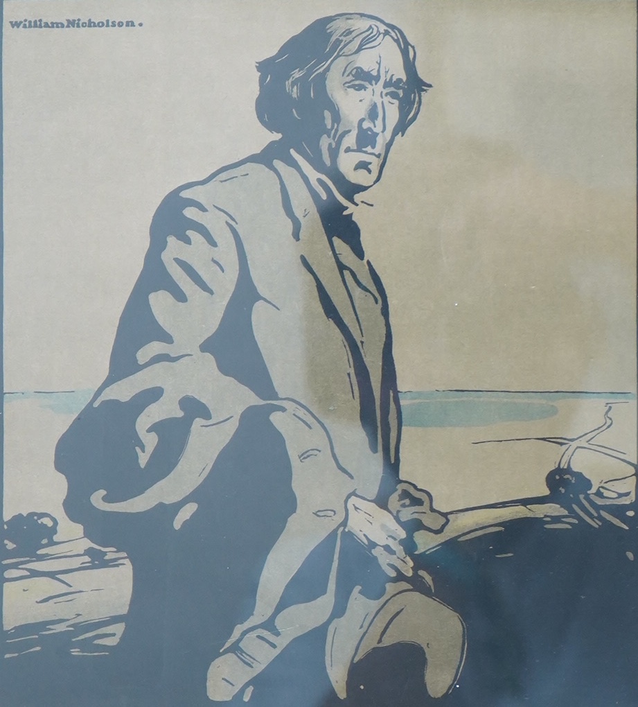 After William Nicholson (1872-1949), 'Sir Henry Irving', lithograph, 25 x 23cm